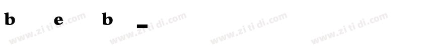 Bembo Extra Bold字体转换